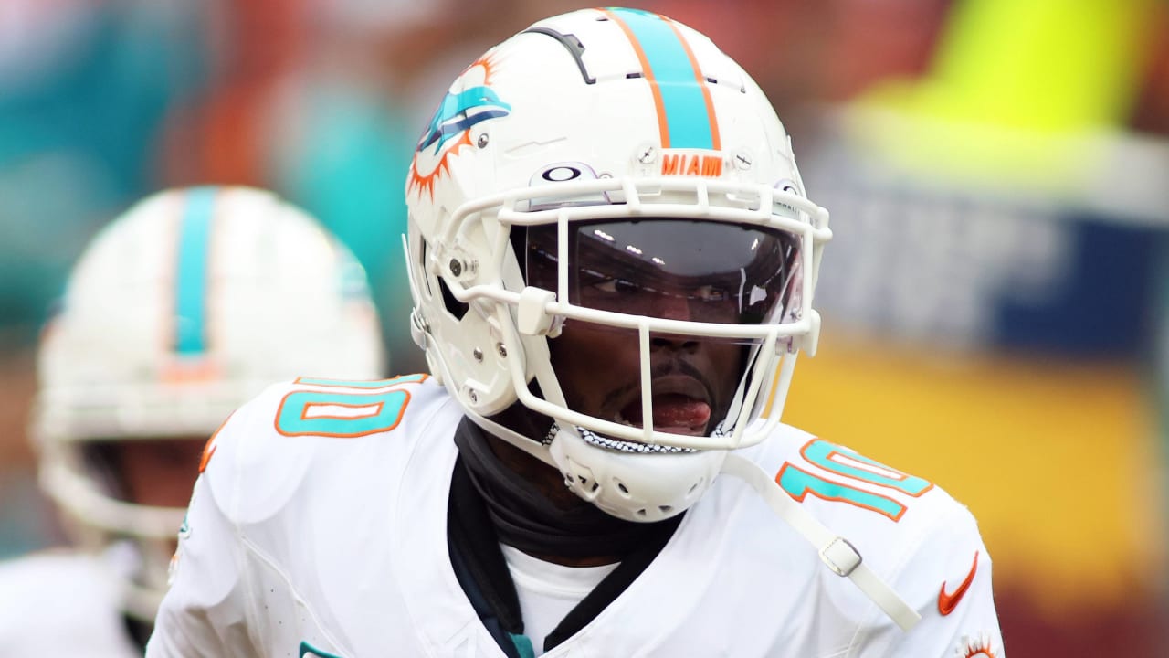 Dolphins WR Tyreek Hill (ankle) inactive for Sunday’s game versus Jets