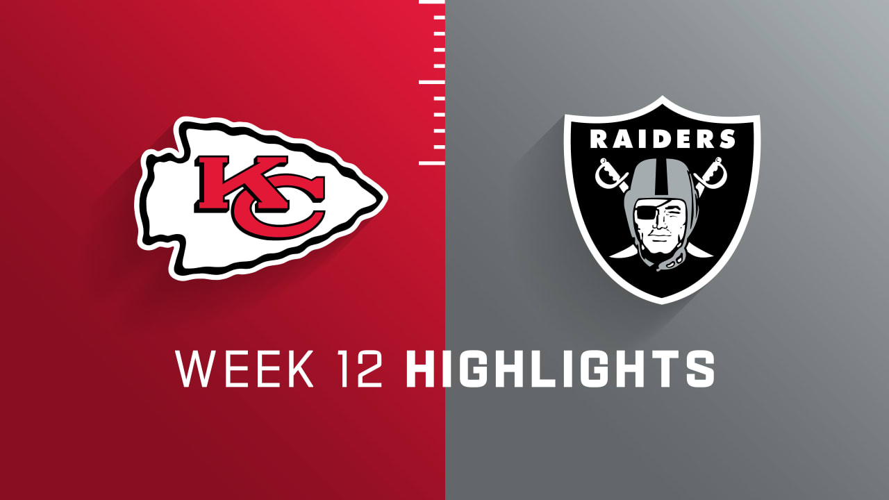 Kansas City Chiefs vs. Las Vegas Raiders highlights Week 12