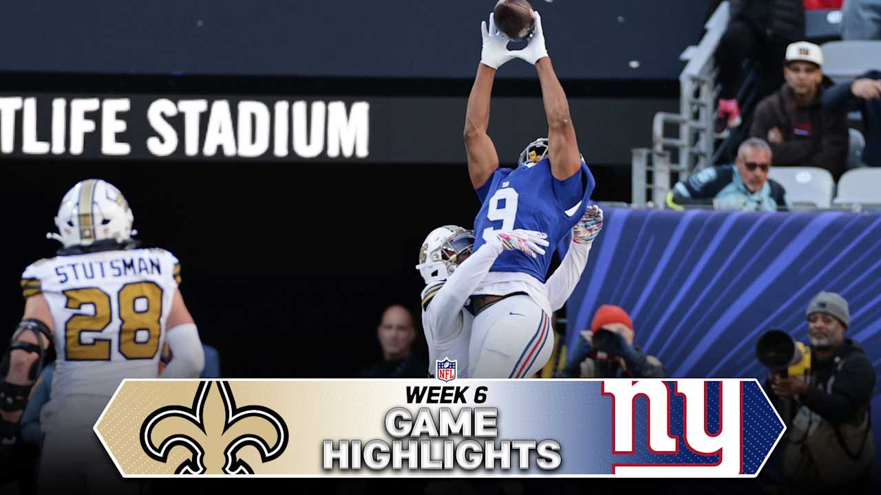 Game Highlights: Saints vs. Giants | Week 6