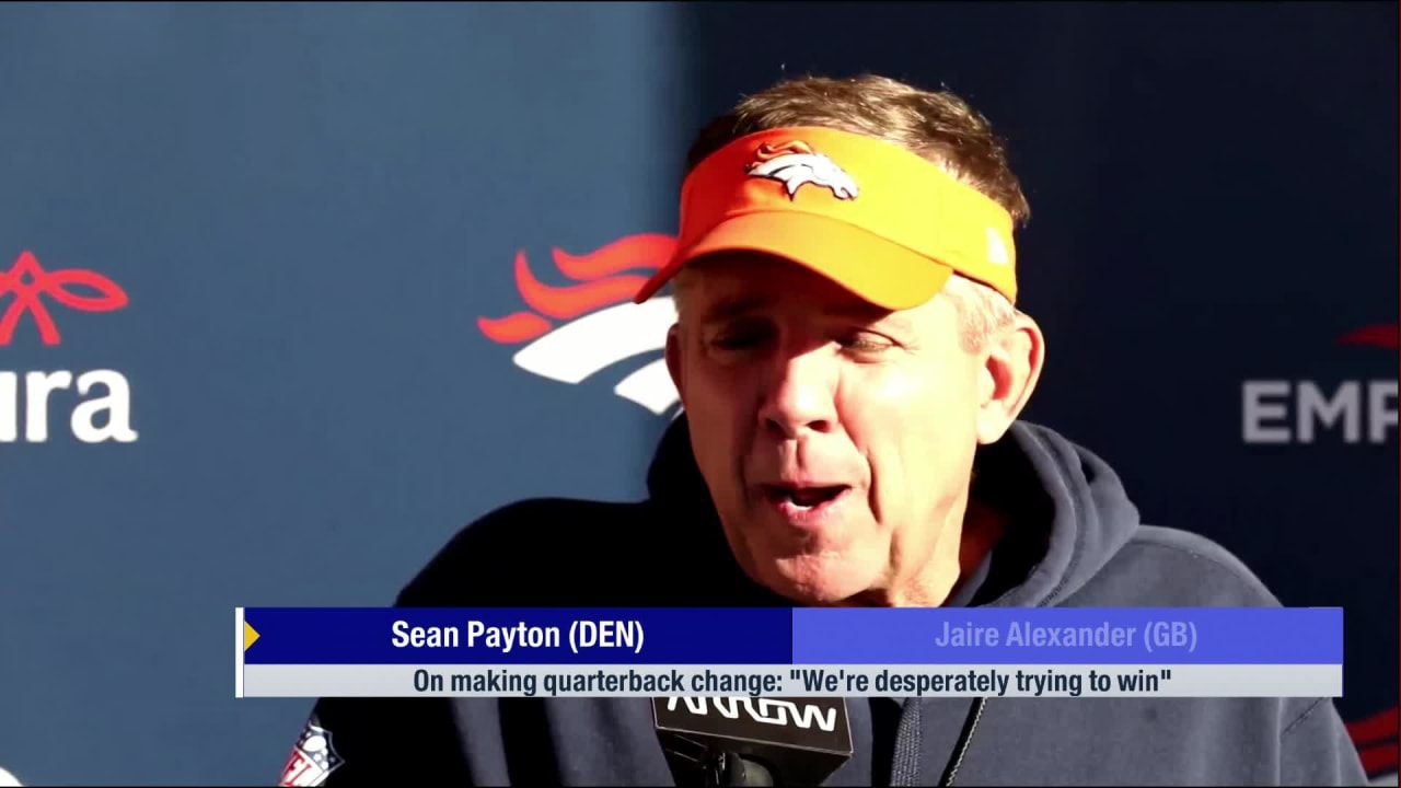 Denver Broncos head coach Sean Payton 'We're desperately trying to win'