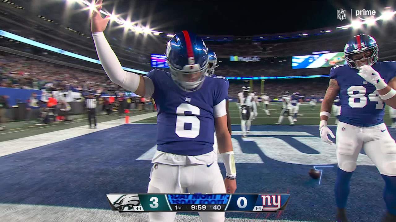 New York Giants quarterback Jaxson Dart's best plays from two touchdown ...