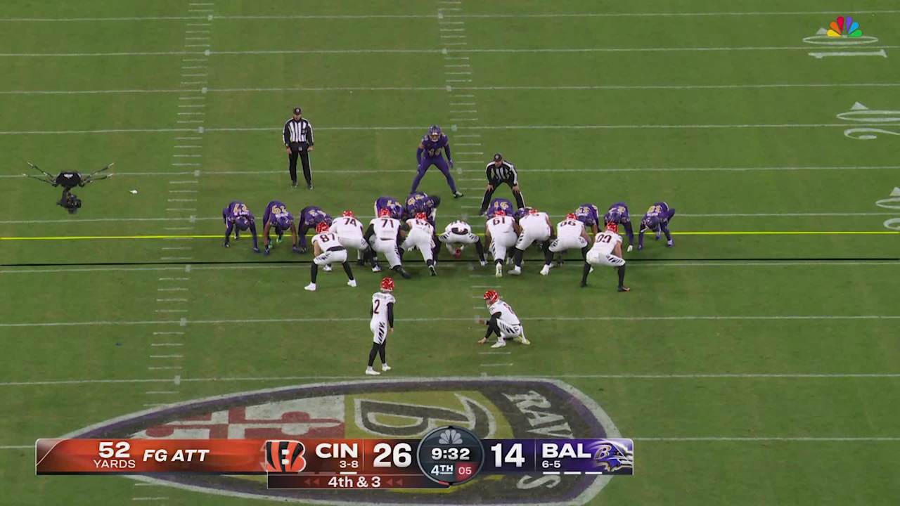 Cincinnati Bengals kicker Evan McPherson drills 52-yard field into ...