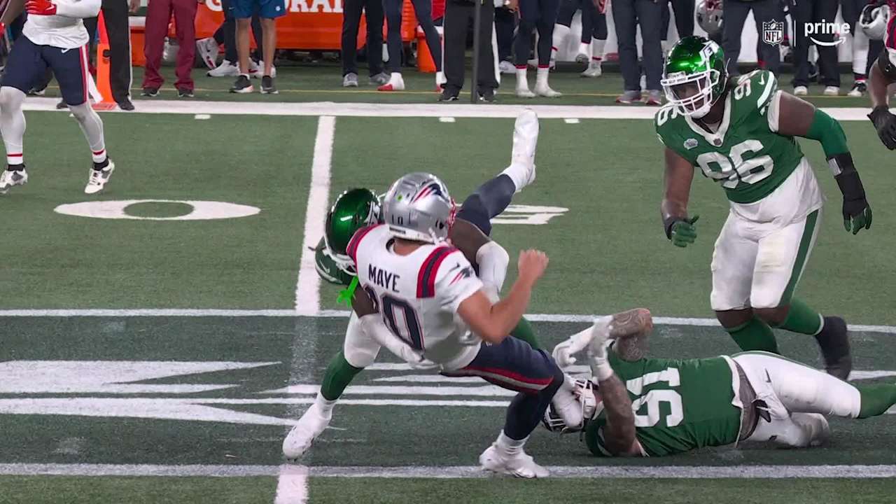 New York Jets linebacker Jamien Sherwood's hit-stick tackle ends New ...