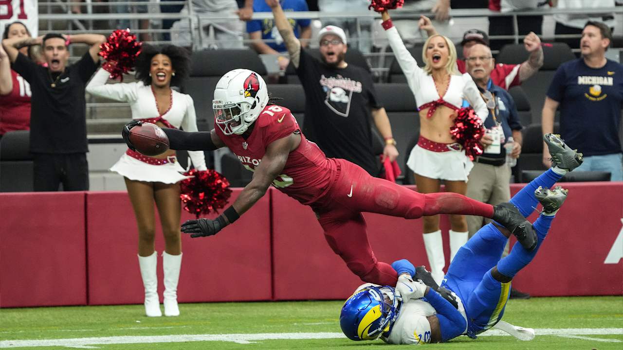 Cardinals rookie WR Marvin Harrison Jr. shines with two TDs in victory over the Rams after a quiet debut