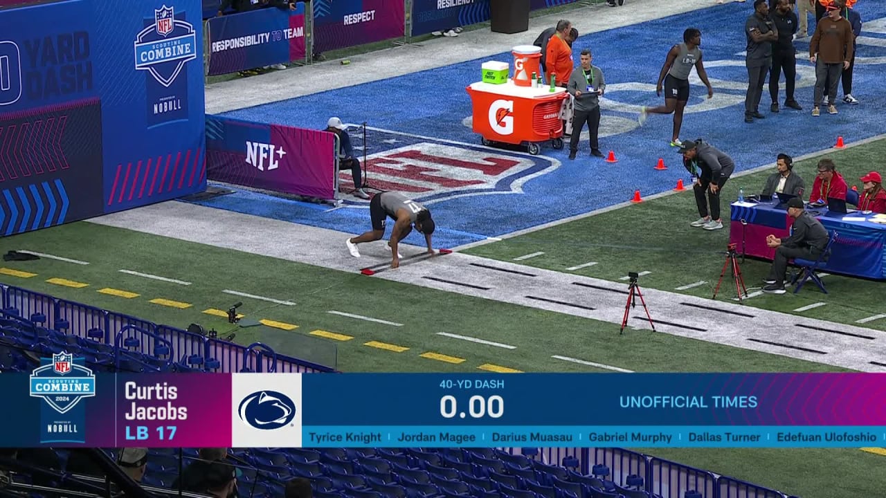 Linebacker Curtis Jacobs Runs Official 4.58-second 40-yard Dash At 2024 ...