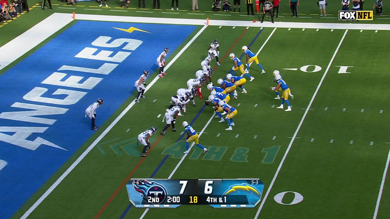 Los Angeles Chargers quarterback Justin Herbert's first rushing