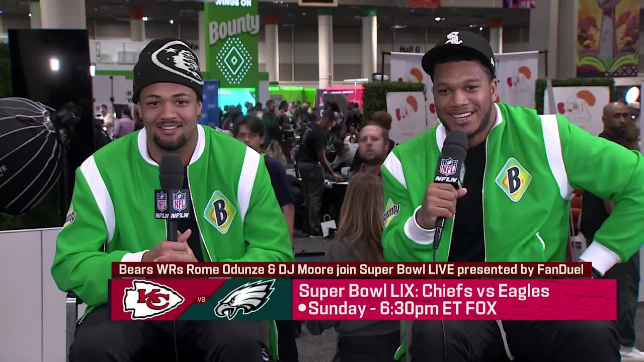 Chicago Bears wide receivers Rome Odunze & DJ Moore join 'Super Bowl ...