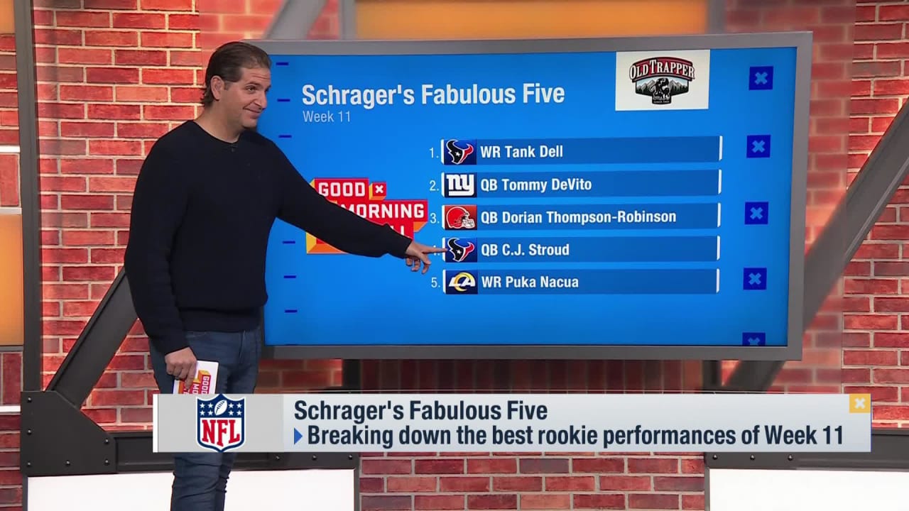 NFL Network's Peter Schrager's Fab Five: Top 5 Rookie Performances Of ...