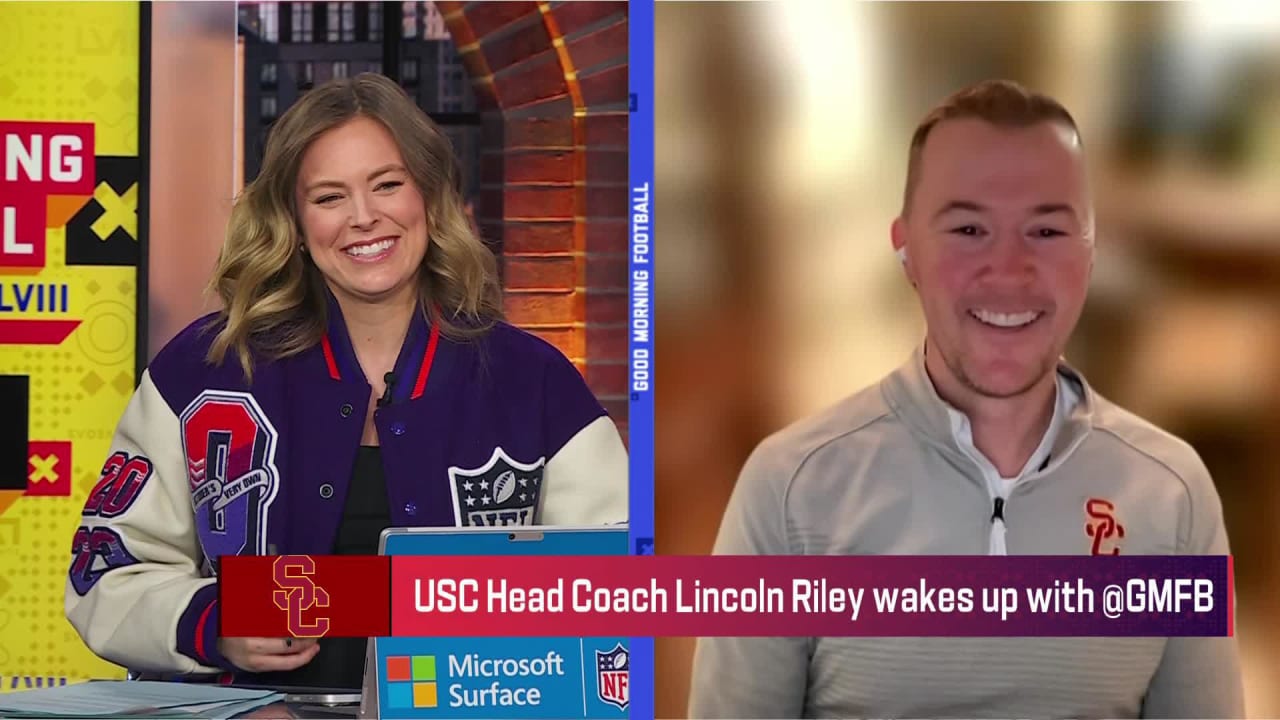Head coach Lincoln Riley on seeing former players in Super Bowl, what ...