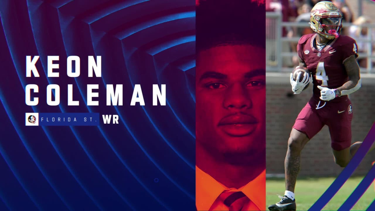 Wide receiver Keon Coleman's 2024 NFL Scouting Combine workout