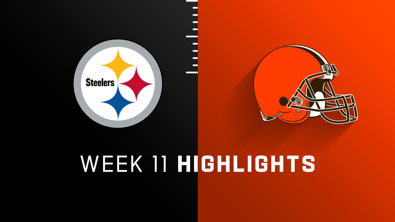 Pittsburgh Steelers vs. Cleveland Browns highlights Week 11