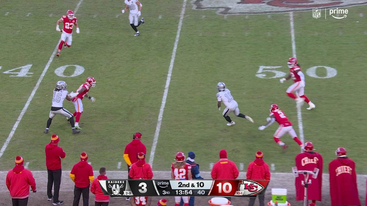 Las Vegas Raiders wide receiver DJ Turner's 24-yard catch and run gets ...