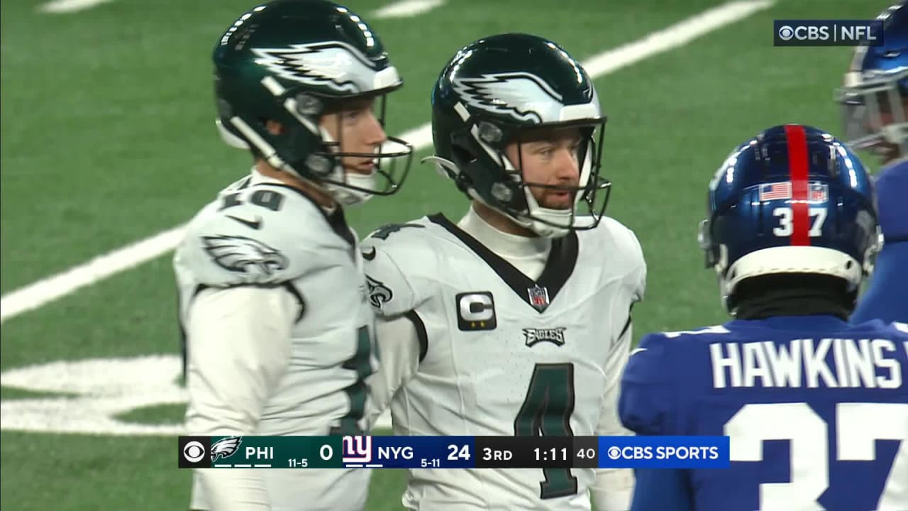 Philadelphia Eagles kicker Jake Elliott's 36yard FG gets Eagles on