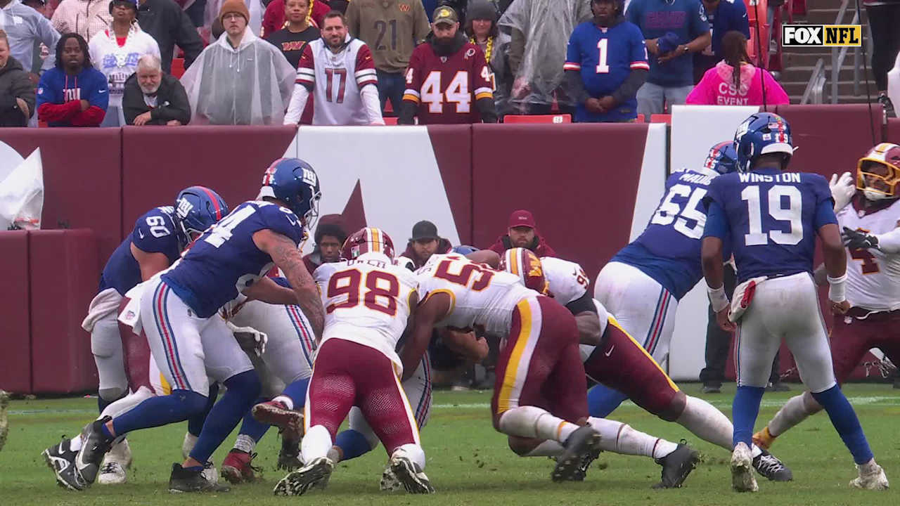 Washington Commanders force critical fumble in Overtime to get the ball ...