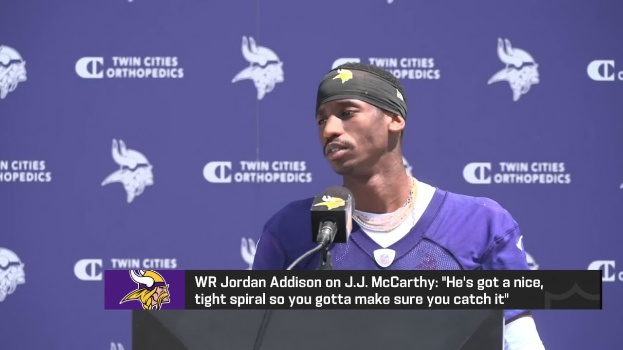 Minnesota Vikings wide receiver Jordan Addison Quarterback J.J