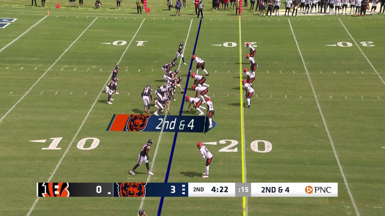 Chicago Bears quarterback Caleb Williams' 11-yard strike to ex-Los ...