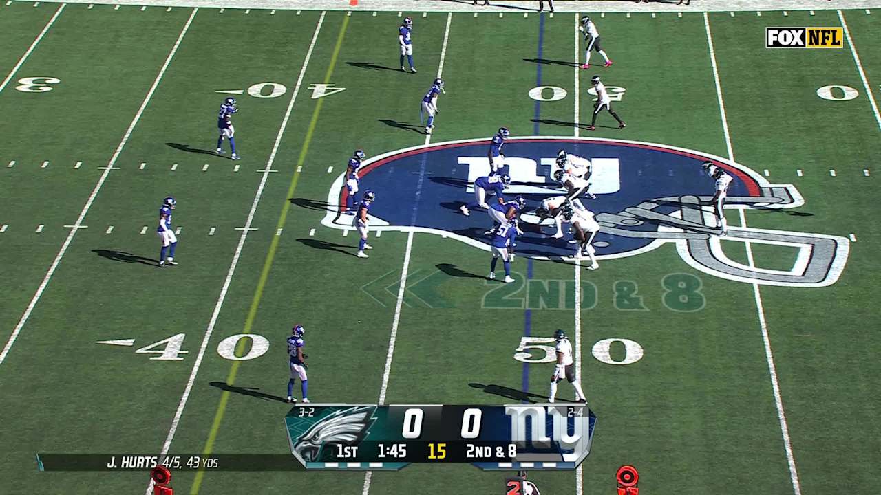 New York Giants defensive back Dru Phillips blows up Philadelphia