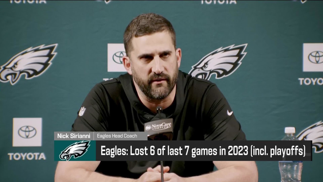 Philadelphia Eagles head coach Nick Sirianni and GM Howie Roseman talk