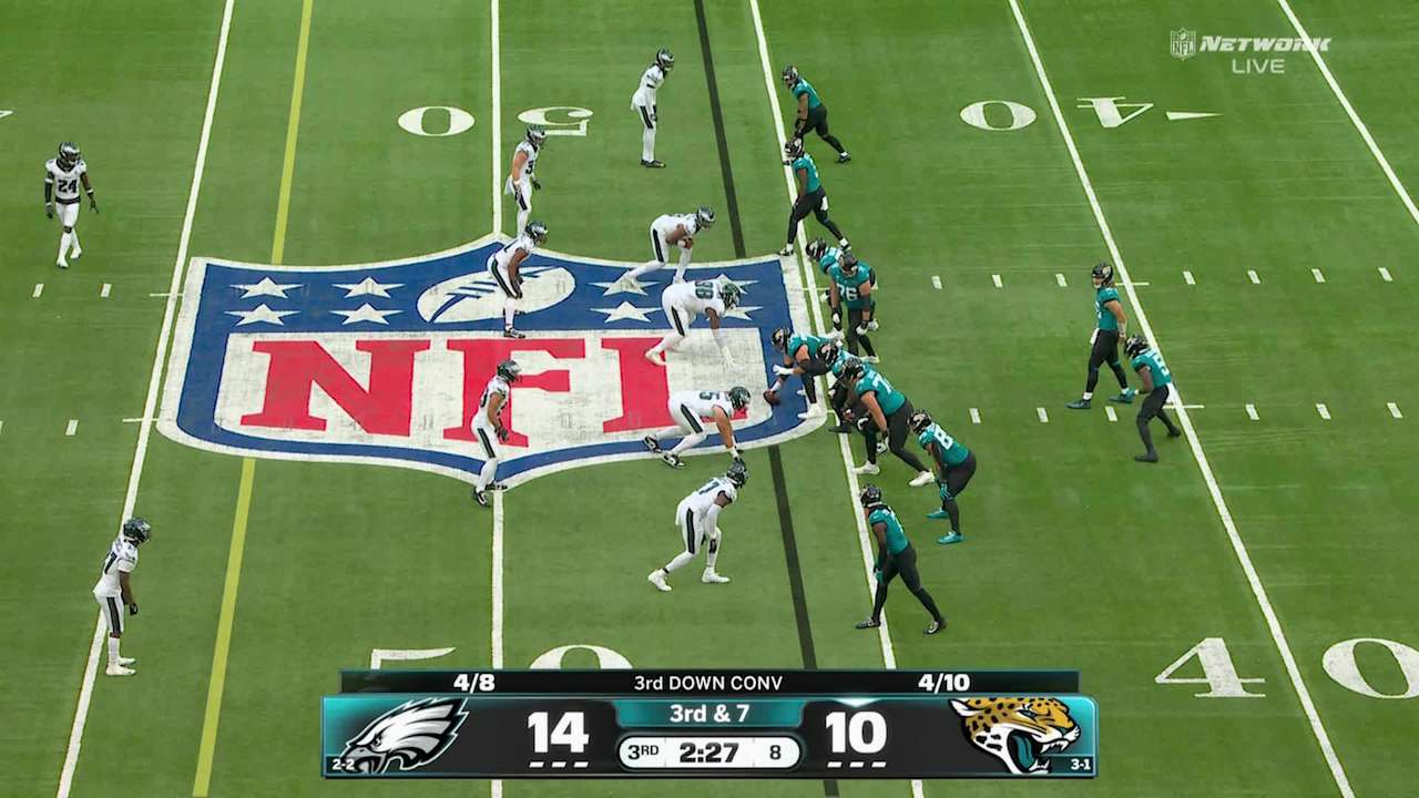 Philadelphia Eagles cornerback Quinyon Mitchell's first career regular ...