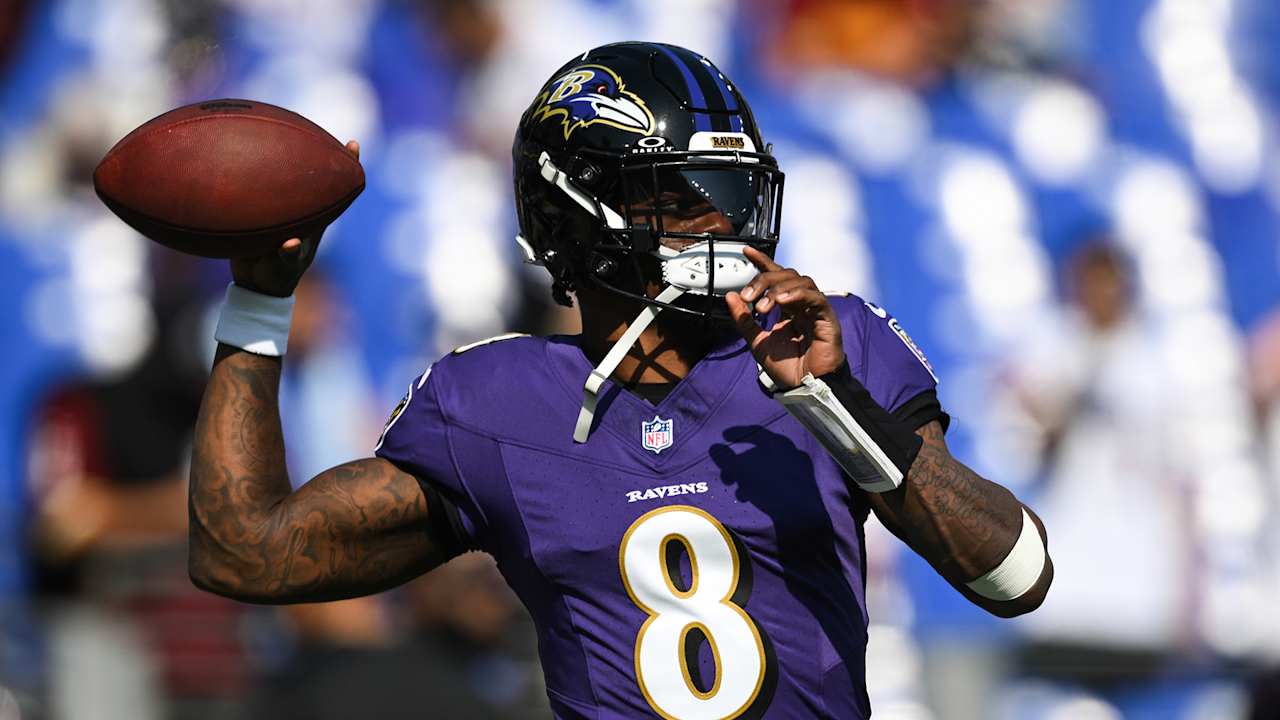 Ravens' Lamar Jackson runs past Cam Newton for second in career QB