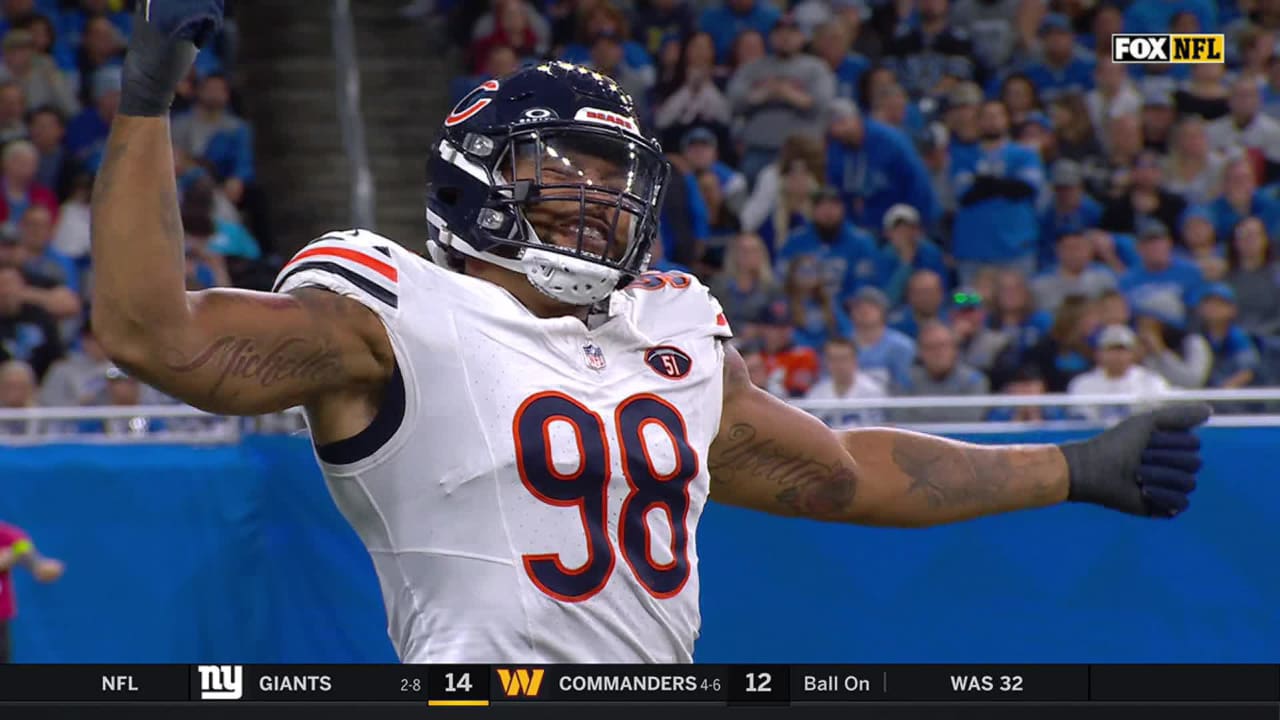 Chicago Bears defensive end Montez Sweat records first sack as member