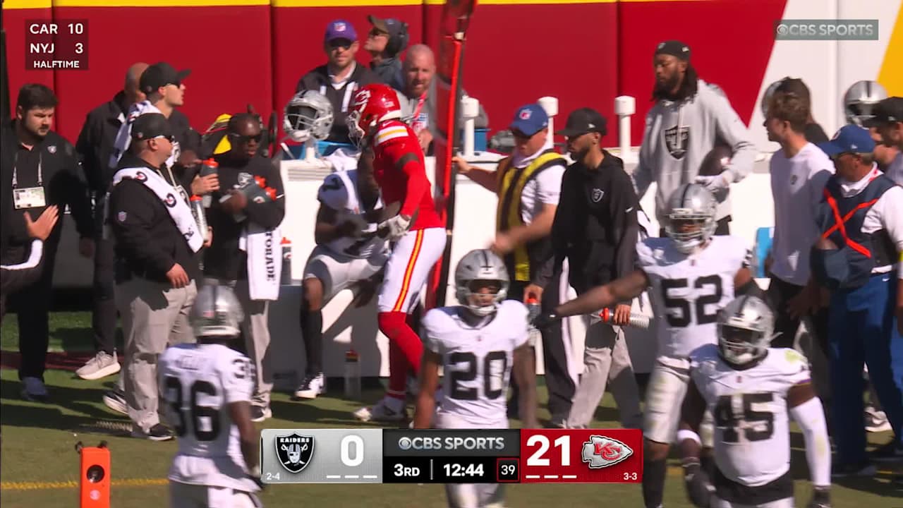 Kansas City Chiefs wide receiver Rashee Rice high-fives Las Vegas ...