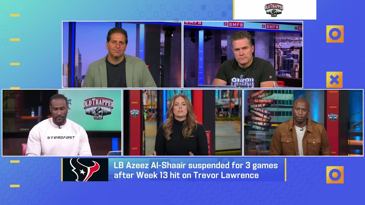 'GMFB' Reacts To Houston Texans Linebacker Azeez Al-Shaair Suspended ...