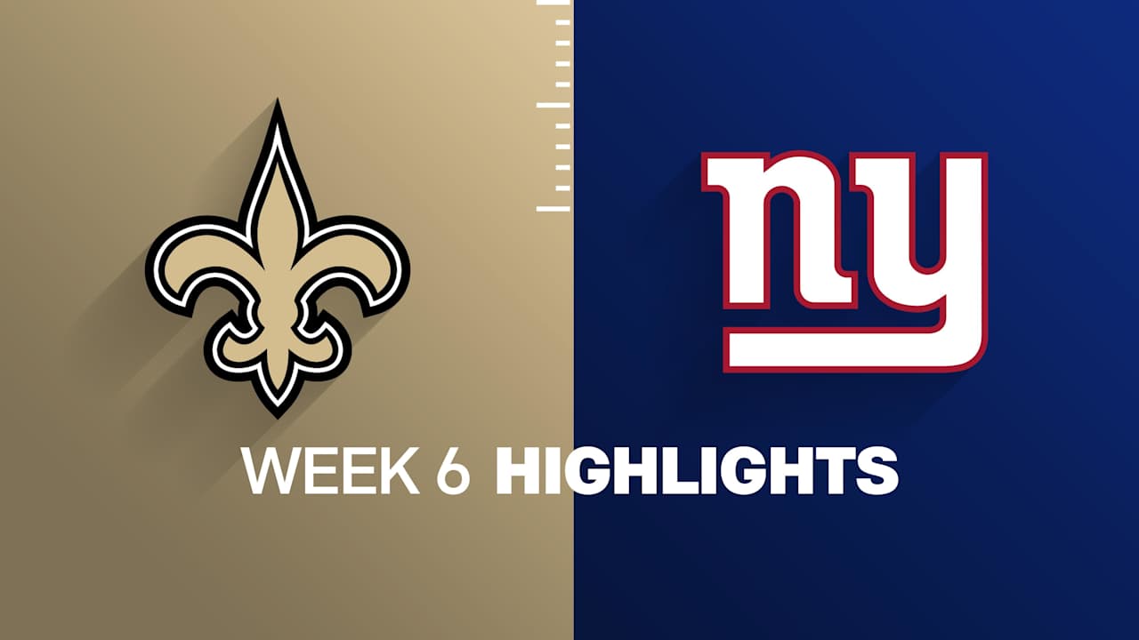 Saints vs. Giants highlights | Week 6 video thumbnail