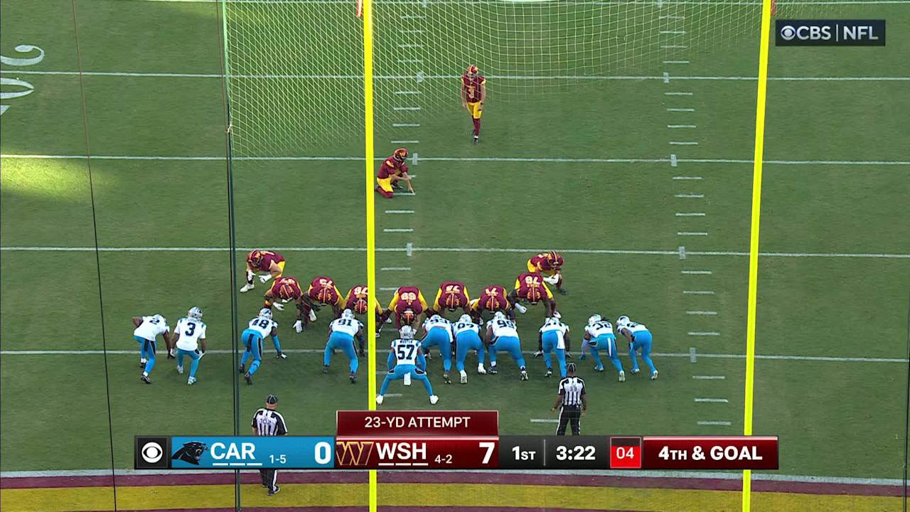 Washington Commanders kicker Austin Seibert's 23-yard field goal ...