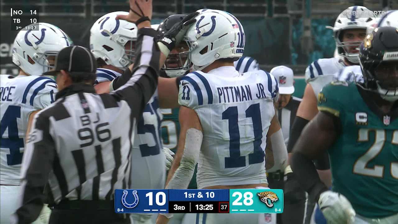 Indianapolis Colts rookie quarterback Riley Leonard lofts 24-yard dime ...