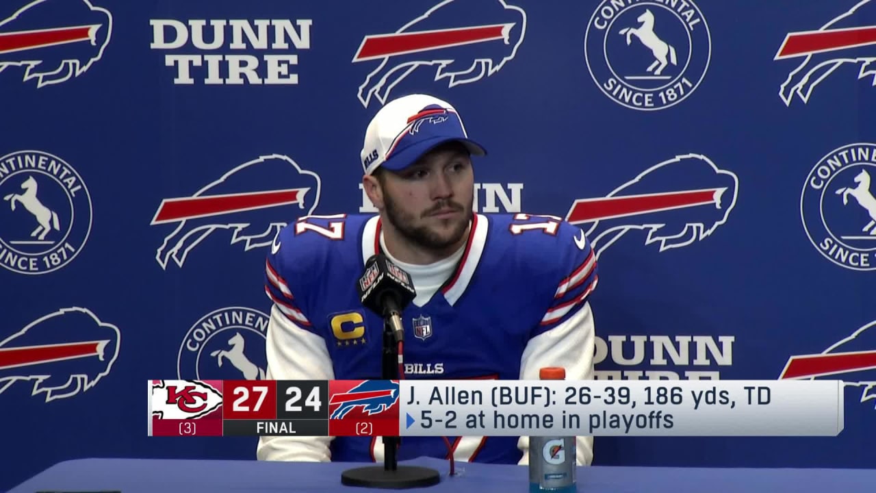 Buffalo Bills Quarterback Josh Allen Reacts To Bills' Loss To Kansas ...