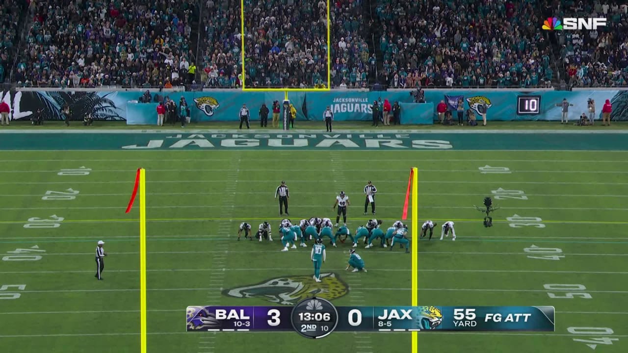 Jacksonville Jaguars kicker Brandon McManus misses his second field