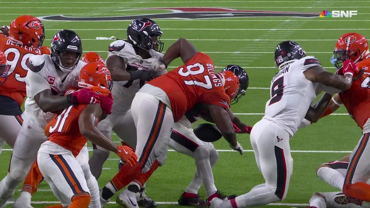 Chicago Bears defensive lineman Andrew Billings forces Houston Texans ...