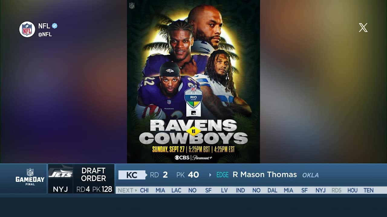 NFL announces Baltimore Ravens vs. Dallas Cowboys in first ever Rio de ...