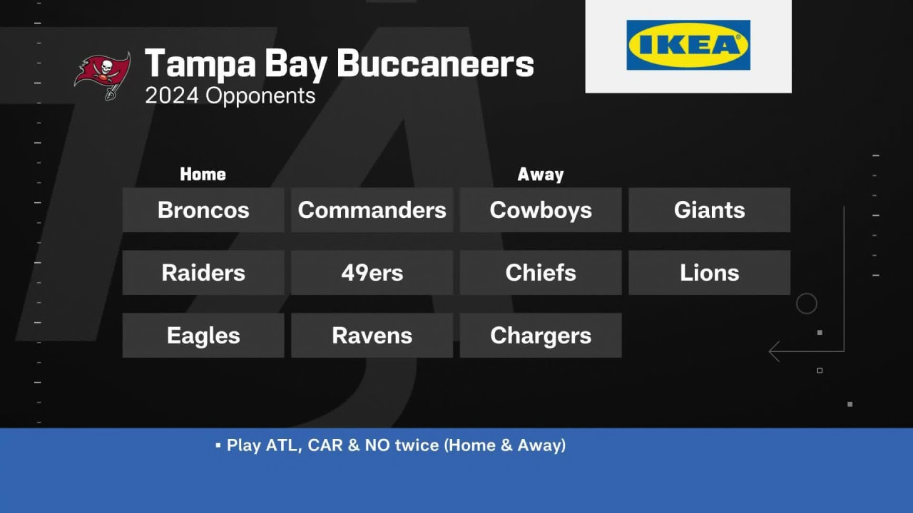 Examining the Tampa Bay Buccaneers' 14 opponents on their 2024 schedule