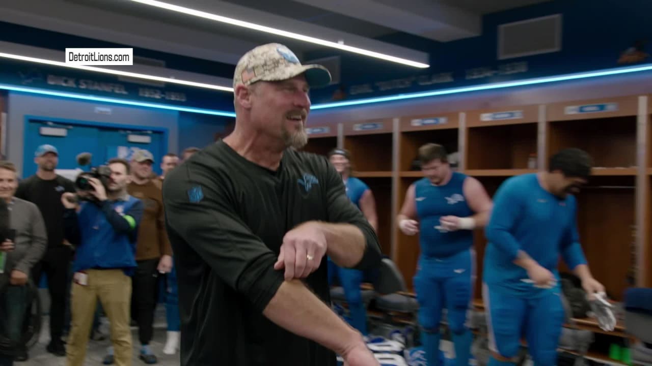 Detroit Lions Head Coach Dan Campbell's Locker Room Speech Following ...