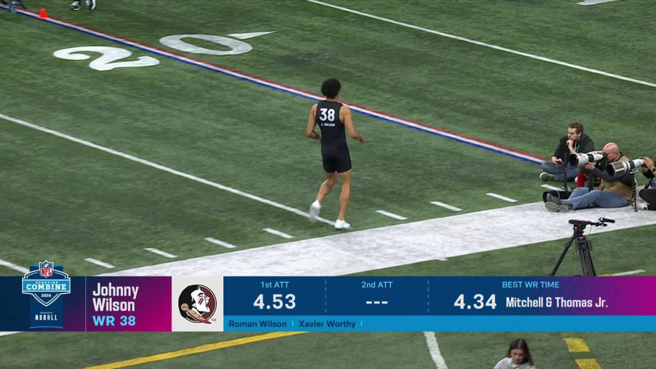 Johnny Wilson Runs Official 4.52-second 40-yard Dash At 2024 Combine