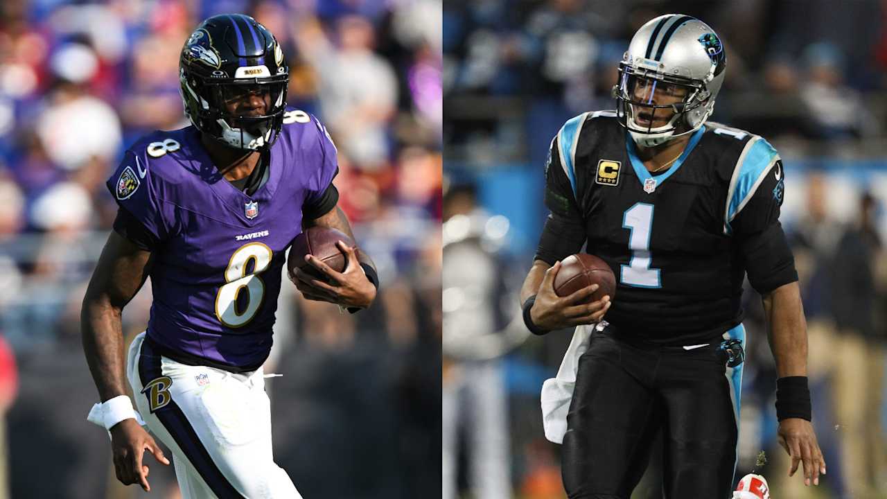 Ravens' Lamar Jackson runs past Cam Newton for second in career QB