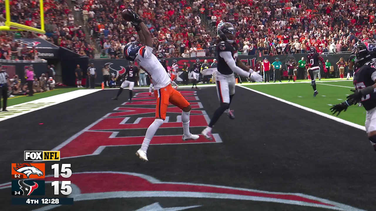 Denver Broncos quarterback Bo Nix's two-point-conversion pass pinpoints ...