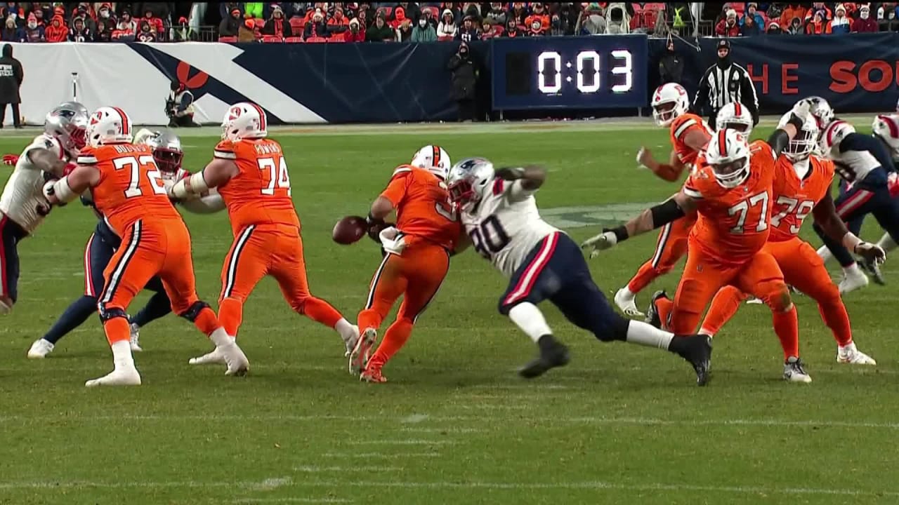 New England Patriots Defensive Lineman Christian Barmore's Third Sack ...