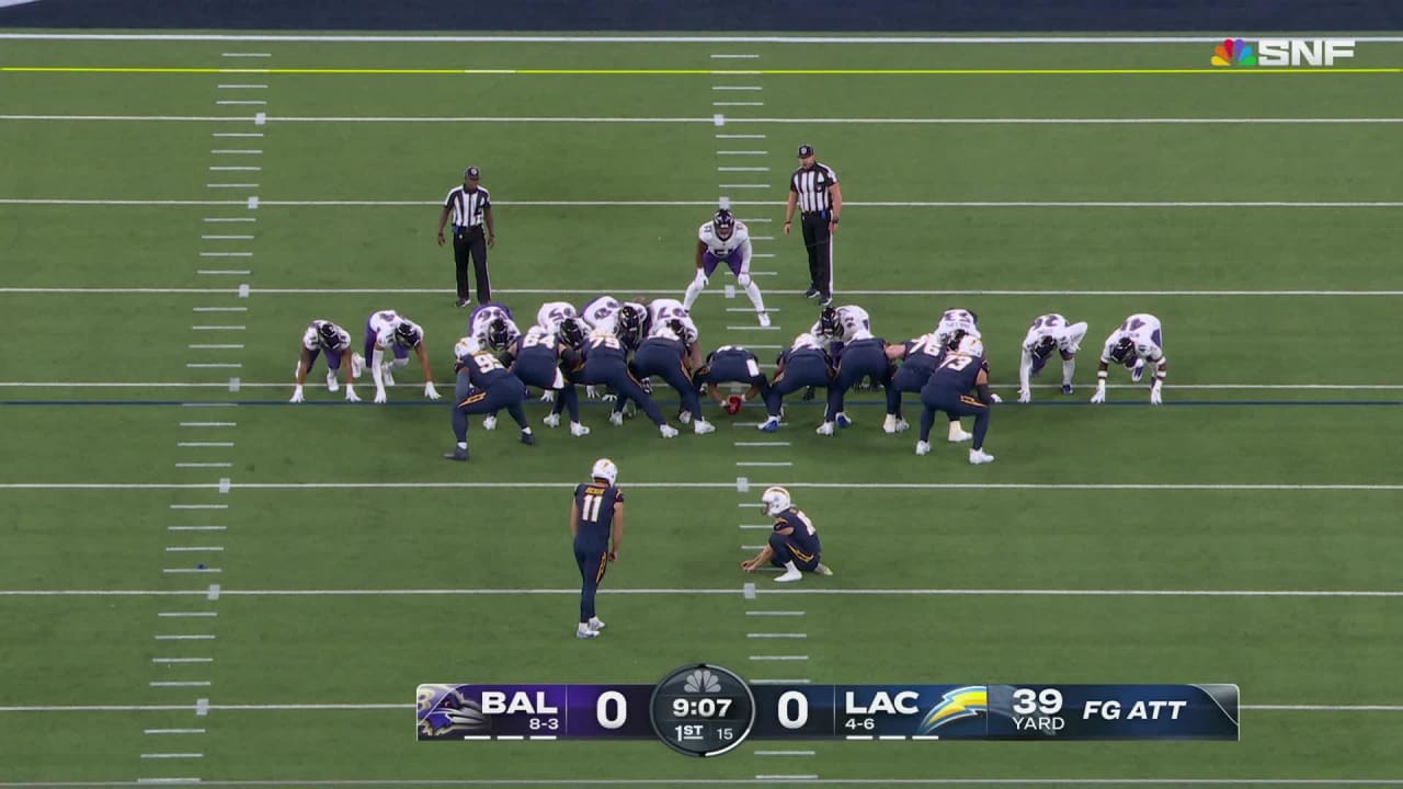 Los Angeles Chargers Kicker Cameron Dicker's 39-yard Field Goal Opens ...