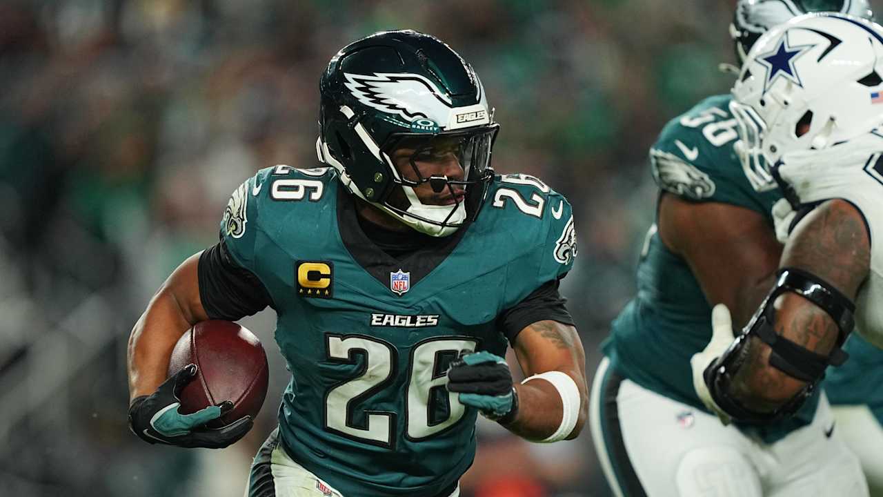 Eagles RB Saquon Barkley says hamstring 'came out great' in return from injury