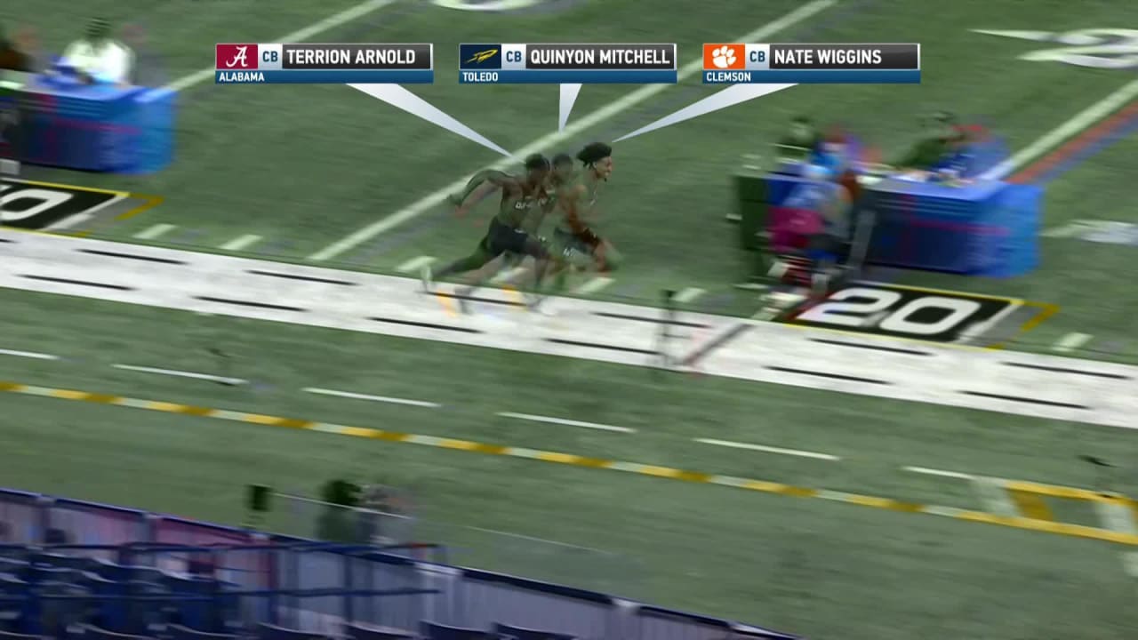 Cornerback Nate Wiggins edges out cornerback Quinyon Mitchell