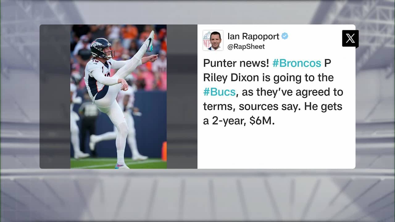 NFL Network's Sara Walsh: Tampa Bay Buccaneers to sign punter Riley ...