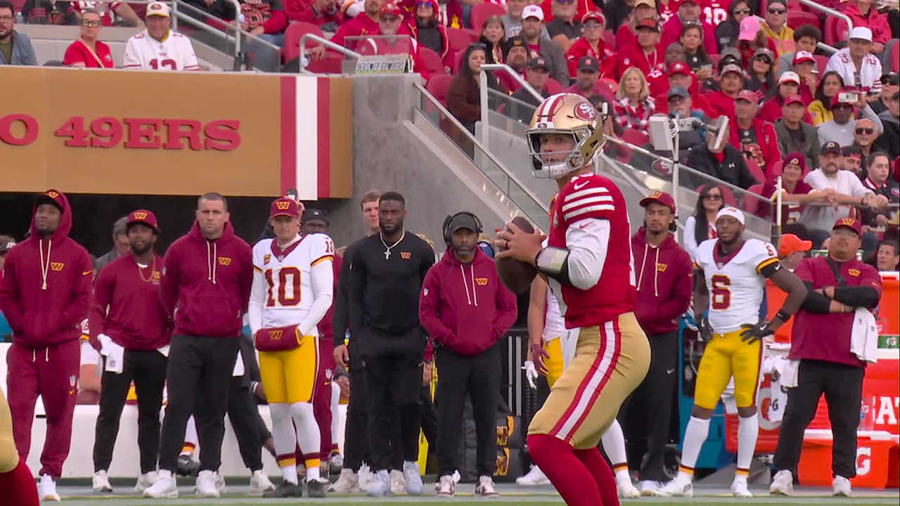 San Francisco 49ers quarterback Brock Purdy's 14th touchdown pass of ...