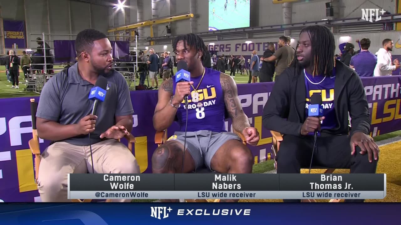 Wide receiver Malik Nabers and Brian Thomas Jr. join NFL Network's Cam