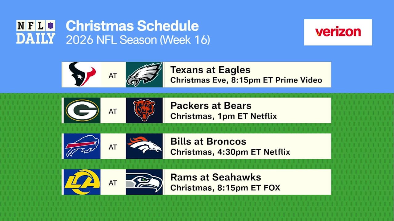 Biggest storylines from 2026 Christmas schedule | 'NFL Daily Schedule Release'