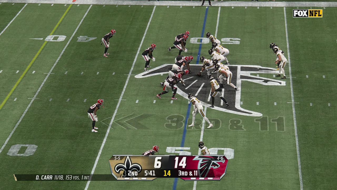 New Orleans Saints wide receiver Chris Olave's out route yields 25-yard ...