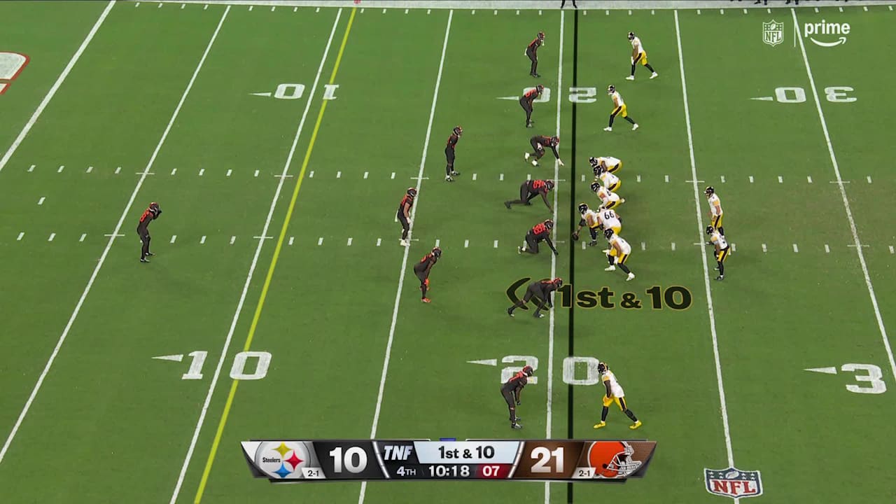 Pittsburgh Steelers quarterback Aaron Rodgers makes perfect throw on ...