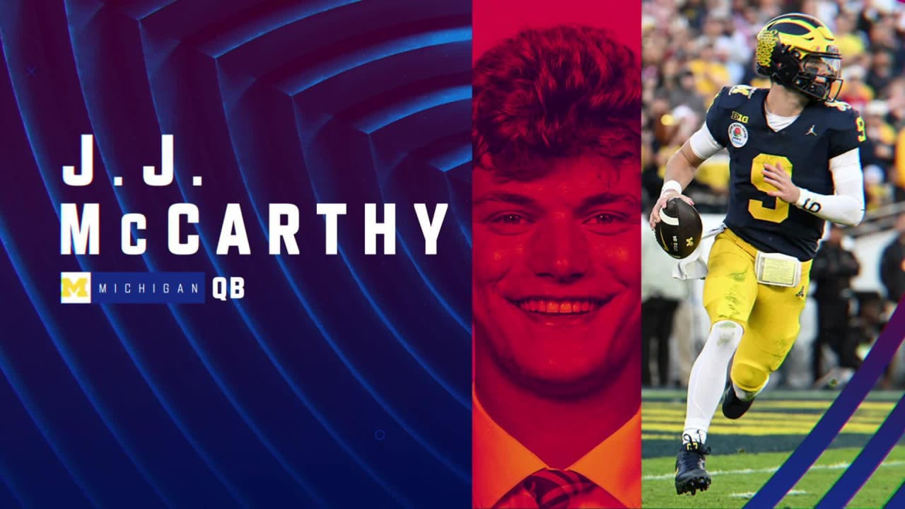 Quarterback J.J. McCarthy's 2024 NFL Scouting Combine workout